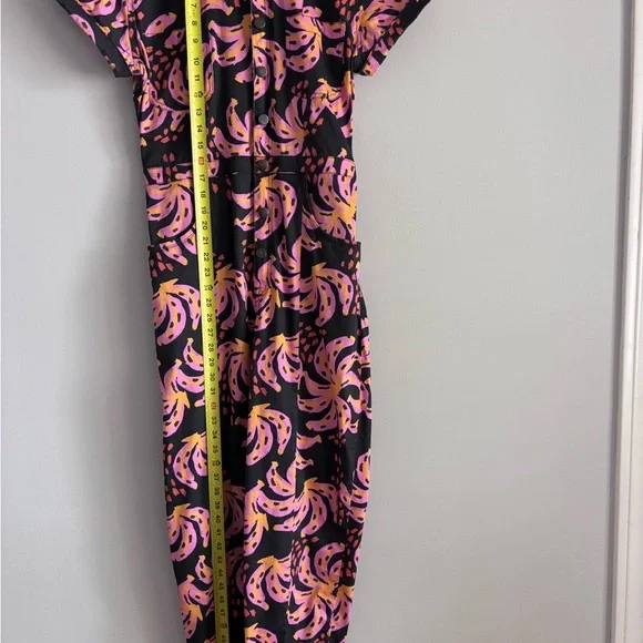 MIXED by Nasrin Pink Nana Jumpsuit, medium, 97 % cotton, 3 % stretch spandex - Picture 9 of 10